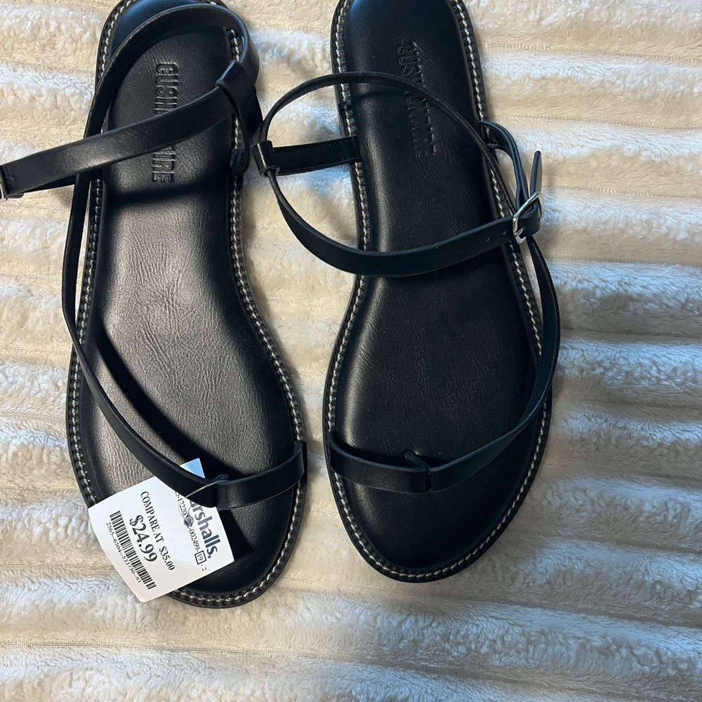 Chic Black Strappy Sandals